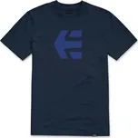 Triko - ETNIES Icon Tee - Navy / Blue M