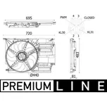 Větrák, chlazení motoru MAHLE CFF 531 000P