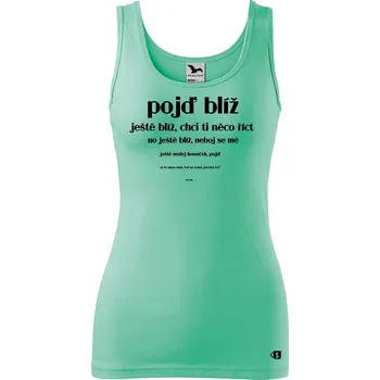 Dámské tílko s potiskem - Nečum Velikost: XS, Barva: Mátová