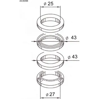 Nářadí na motocykly Ložiska řízení BUZZETTI 6096