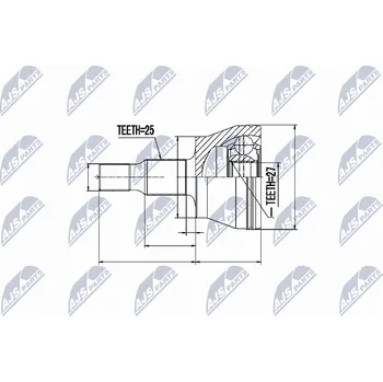 Sada kloubů, hnací hřídel NTY NPZ-ME-008