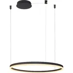 Azzardo HALO závěsné svítidlo LED 54W 2990lm 2900K 80cm IP20, černé + ovladač