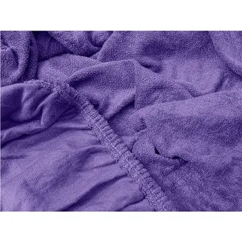 Prostěradlo TEXTILOMANIE Froté prostěradlo Exclusive tmavě fialové 200 × 220 cm