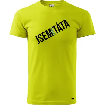 Pánské oblečení Pánské tričko s potiskem Nejlepší táta Velikost: XL, Barva trička: Limetková