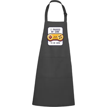 Kuchyňská zástěra Zástěra s potiskem To be here Barva zástěry: Antracitová