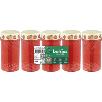 Smuteční dekorace Lampička hřbitovní plastová 5ks 100g d6x12cm