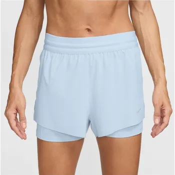 Dámské kraťasy Nike Dri-FIT Swift Womens Mid-Rise 3 2-in-1 Shorts Blue Tint 8 (XS)
