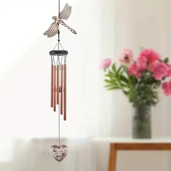 Obraz BAF Kovová zvonkohra. Vážka a srdce. Délka 75 cm