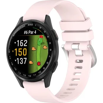 VSECHNONAMOBIL 107373 SILICONE Vyměnitelný řemínek pro Garmin Approach S50 světle růžový