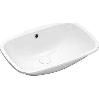 NUVO keramické umyvadlo pod desku, 55x38cm, bílá