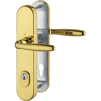 Sada bezpečnost. klik VERONA s ochranou proti vytažení, PZ 88, RC2, mosaz lesk