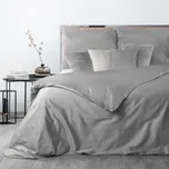 Povlečení 220x200 cm hladké z makosaténu světle šedé barvy DELIA Reina Line