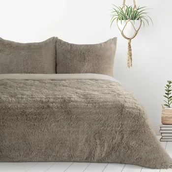 Povlečení 220x200 cm z fleecu barva béžová hladké TIFFANY Design 91