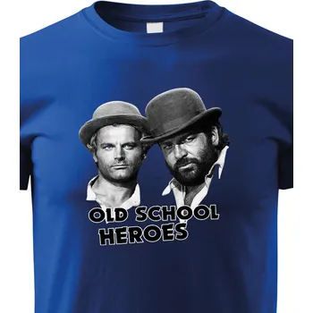 Chlapecké tričko Dětské tričko Bud Spencer a Terence Hill, Barva Modrá, Velikost 158 cm/12 roků, Canvas Dětské tričko Bezvatriko.cz 0818 - DTF/DTG