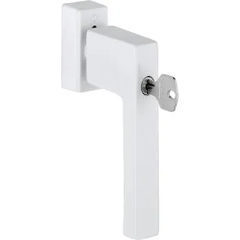 Okenní klika HOPPE okenní klika TOULON, zamykatelná VK 32-42 mm, hliník bílý