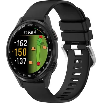 VSECHNONAMOBIL 107371 SILICONE Vyměnitelný řemínek pro Garmin Approach S50 černý