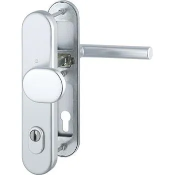 Bezpečnostní sada AMSTERDAM PZ92 s ochranou proti vytažení jádra, stříbrný elox