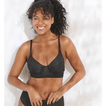 Dámské plavky Plavková vyztužená podprsenka Calayo, s kosticemi černá 75C