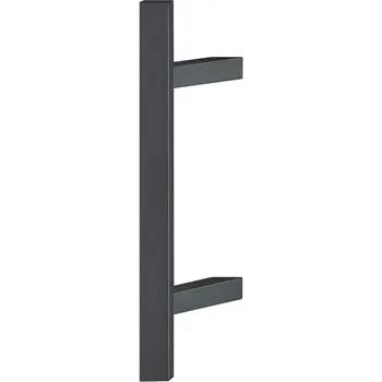 Dveřní kování HOPPE madlo E5724 hranatý, 500/300, nerez černý mat