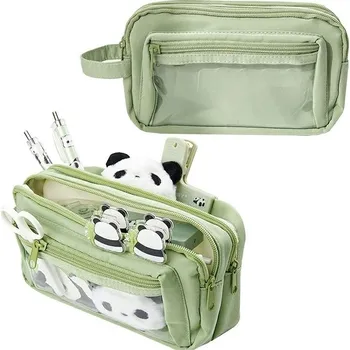 Penál GOTEL K405 ORGANIZÁTOR ŠKOLNÍ PENÁŘKY 3 PŘIHRÁDKY S OKNEM