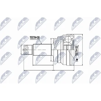 Sada kloubů, hnací hřídel NTY NPZ-BM-005