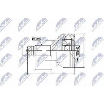 Sada kloubů, hnací hřídel NTY NPZ-BM-006