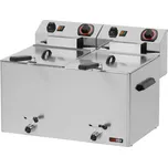 Fritéza elektrická dvojitá 0,75 kW/l, 8+8 l stolní s výpustí 400