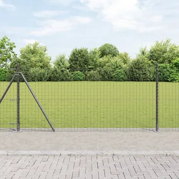 Plot OMAXI Sada oplocení postů 13 pcs Šedá Ø32mm 160 cm Beton 878137