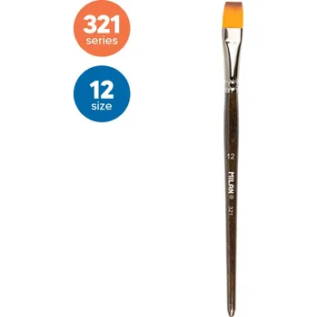 Umělecký štětec Štětec plochý MILAN č. 12 - 321