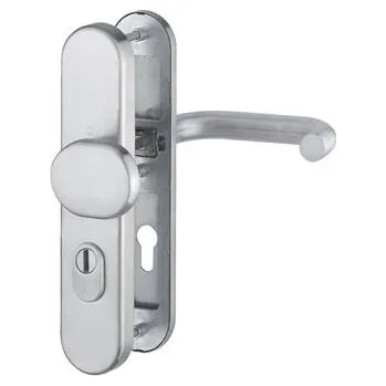 Dveřní kování Bezpečnostní sada PARIS, klika-koule, PZ 72 mm, se zakrytím vložky, nerez, 42-47