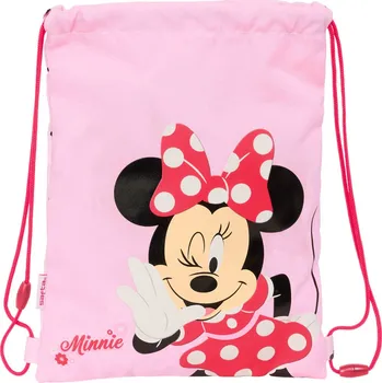 Školní batoh Kapsa na přezůvky Minnie Mouse Naive Růžová (26 x 34 x 1 cm)