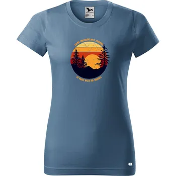 Dámské tričko s potiskem Cestování Barva trička: Růžová - 30, Velikost: 2XL