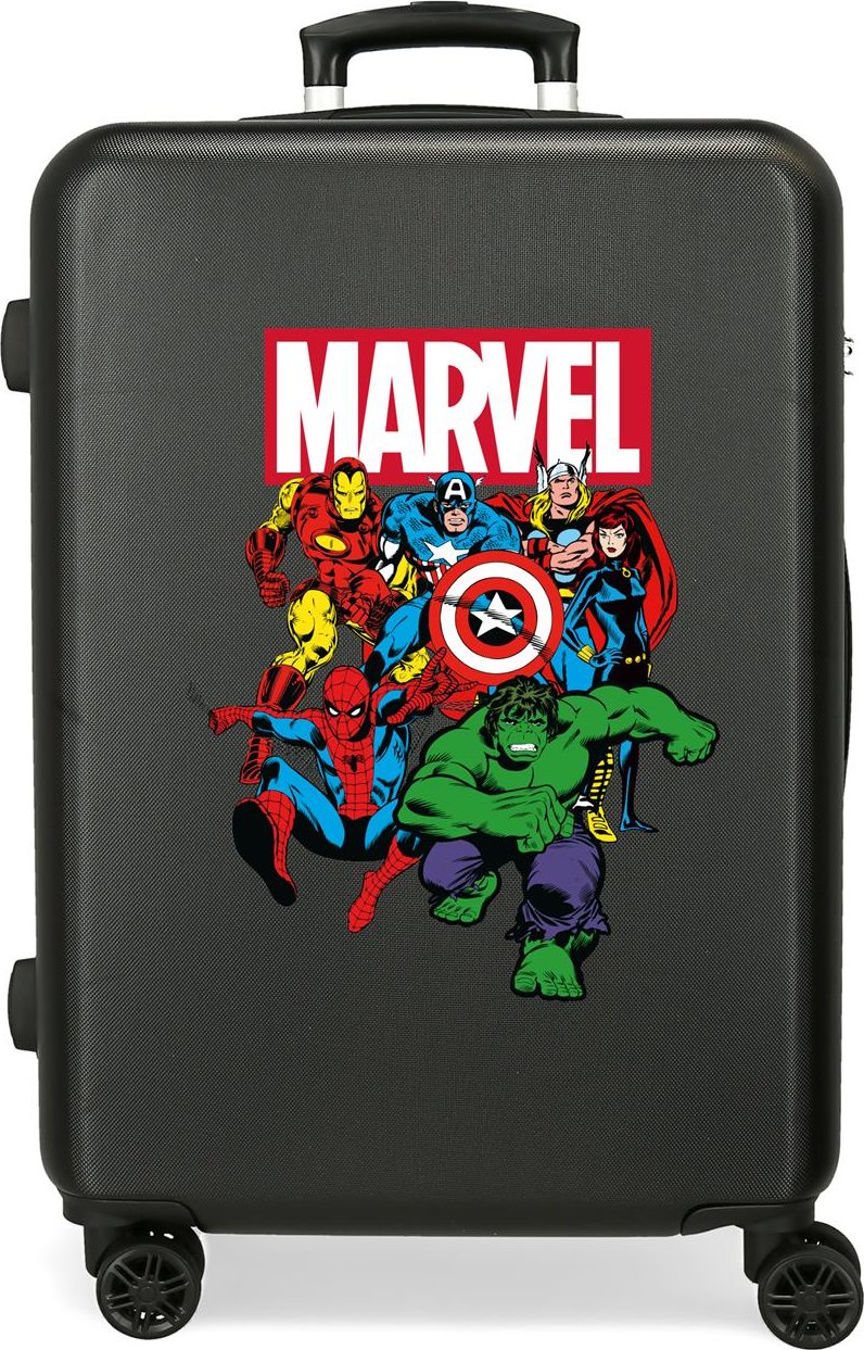 JOUMMABAGS Cestovní kufr ABS Avengers Black, 65 cm