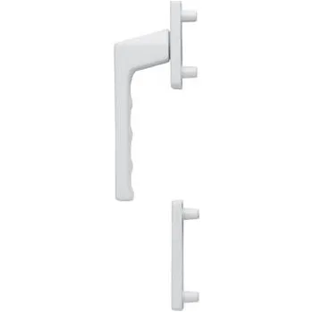 Okenní klika HOPPE okenní klika-polov.sada s rozetou TOULON vnější, hlíník bílá barva