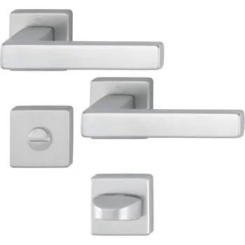 Kliková sada AUSTIN - na rozetě WC, hliník nerez mat