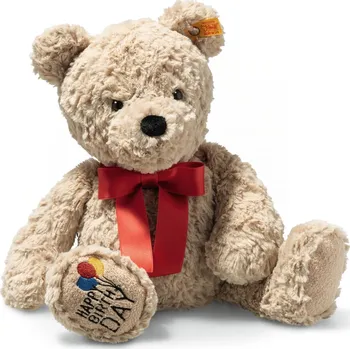 plyšák STEIFF PLYŠOVÝ MEDVÍDEK STEIFF, JIMMY BIRTHDAY BEIGE, 35 CM