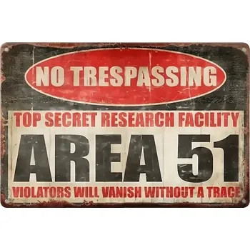 Plechová cedule BAF Kovová cedule Oblast 51. 20 x 30 cm