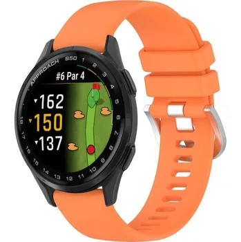 VSECHNONAMOBIL 107367 SILICONE Vyměnitelný řemínek pro Garmin Approach S50 oranžový