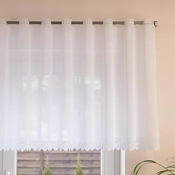 Záclona Dekorační metrážová vitrážová záclona ABDULA bílá výška 70 cm MyBestHome Cena záclony je uvedena za běžný metr, kod: 361930