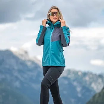 Dámská softshellová bunda ALPINE PRO - ESPRITA 2 DÁMSKÁ SOFSHELLOVÁ BUNDA S ÚPRAVOU DWR