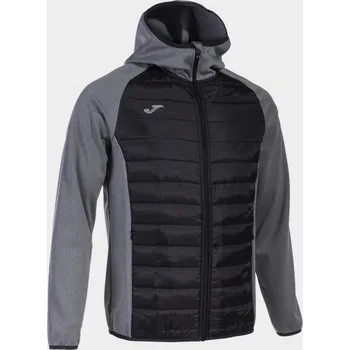 Dívčí oblečení Pánská/Chlapecká softshellová bunda JOMA BERNA III SOFT SHELL MELANGE GREY BLACK Velikost: 2XL, Barva: GREY-BLACK