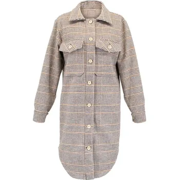 Střih PDF dámský košilový kabát z pevné kabátoviny Davina-48-54