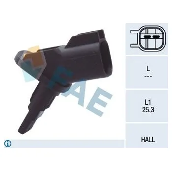 Přislušenství brzdového systému Snímač, počet otáček kol FAE 78094
