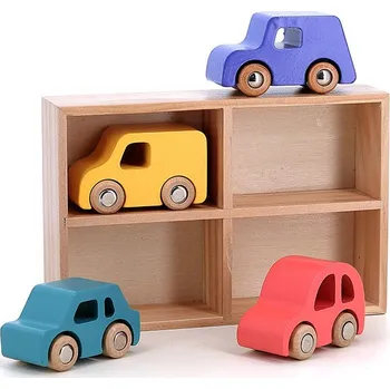 Hračka Vilac Sada 4 dřevěných autíček City Vilacity