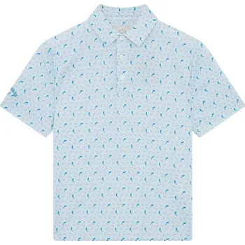 Horské kolo Callaway Jr polo Dolphin Texture Print - bílé: Junior M