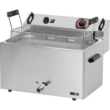 fritéza Fritéza elektrická 0,56 kW/l, 16 l stolní s výpustí 400 V | REDF