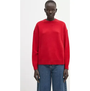 Dámský svetr Kašmírový svetr Anine Bing Lee Crew Sweater dámský, červená barva, A.09.10662, XS, 33X