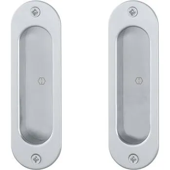 Dveřní kování HOPPE mušle pro posuvné dveře sada 4930 WC, hliník chromovaný satinovaný (50 ks)