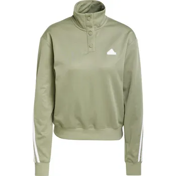 Dámská mikina Dámská Mikina ADIDAS W ICONIC 3S TT IX1123 – Olivová M