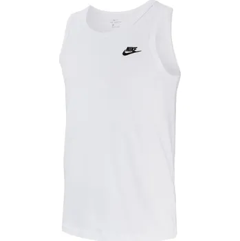 Pánské tílko Nike Club Tank Top Mens White/Black XS